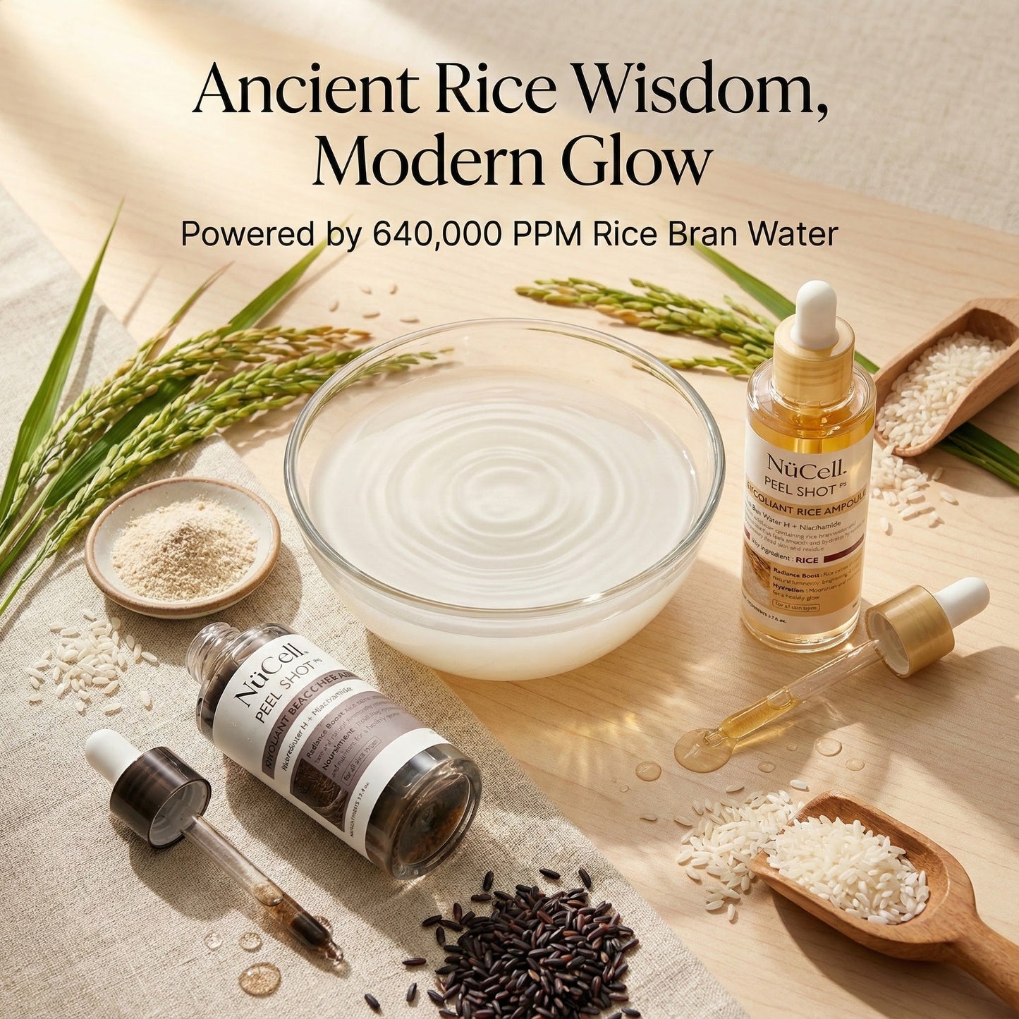 Velora™ Rice Glow Peel Shot – Instant Glass Skin Exfoliator (Duo)