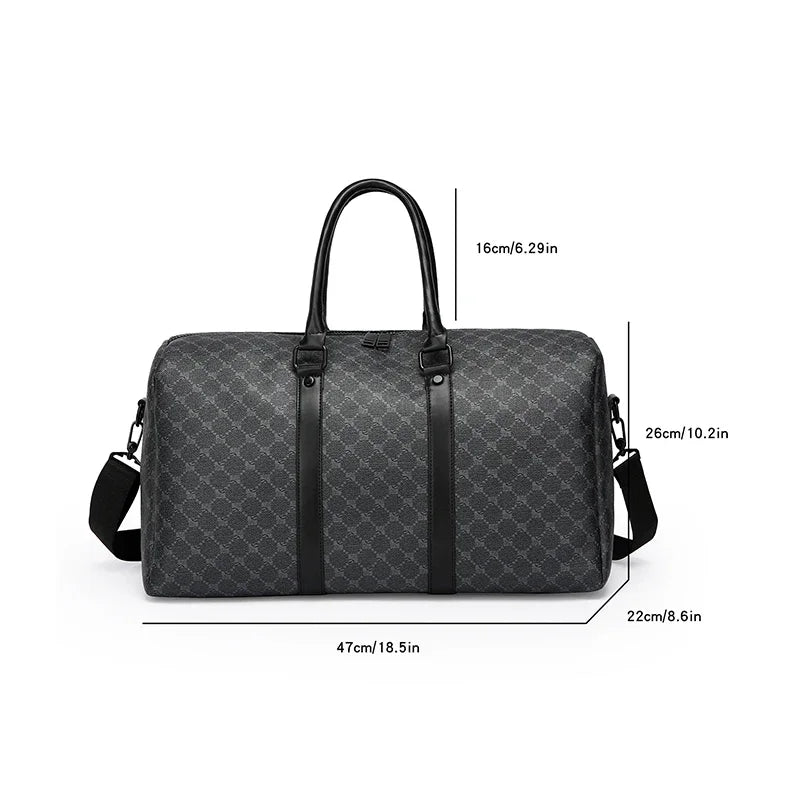 The Velora™ Signature Checkered Weekender
